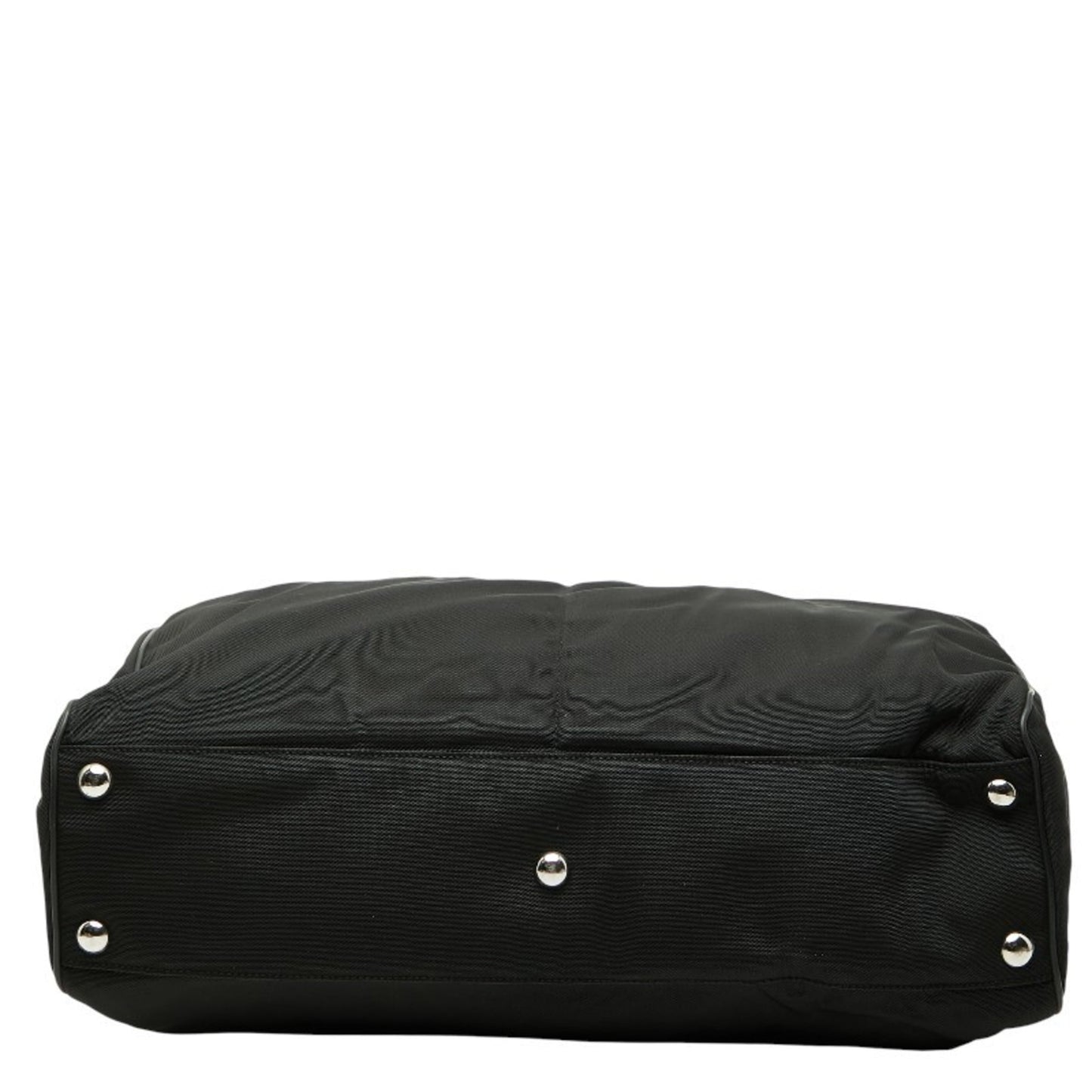 Gucci Black Nylon Leather Tote Bag ( )