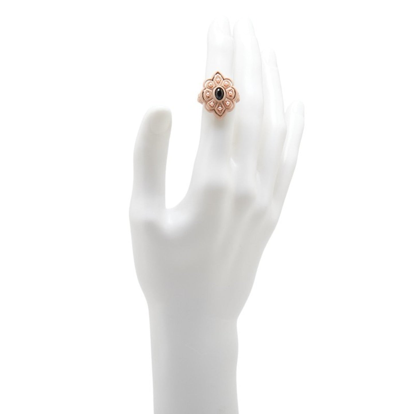 Gucci Pink Artificial Pearl Plastic Band Ring ( )