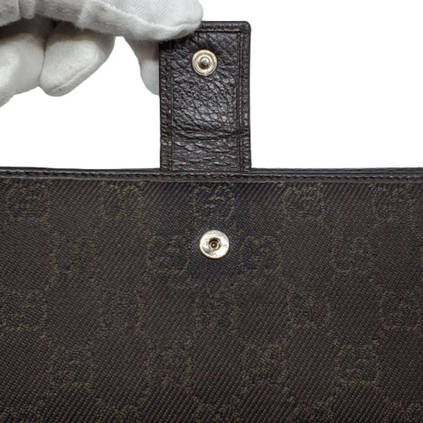 Gucci Brown Gg Canvas Long Wallet (Bi-Fold) ( )