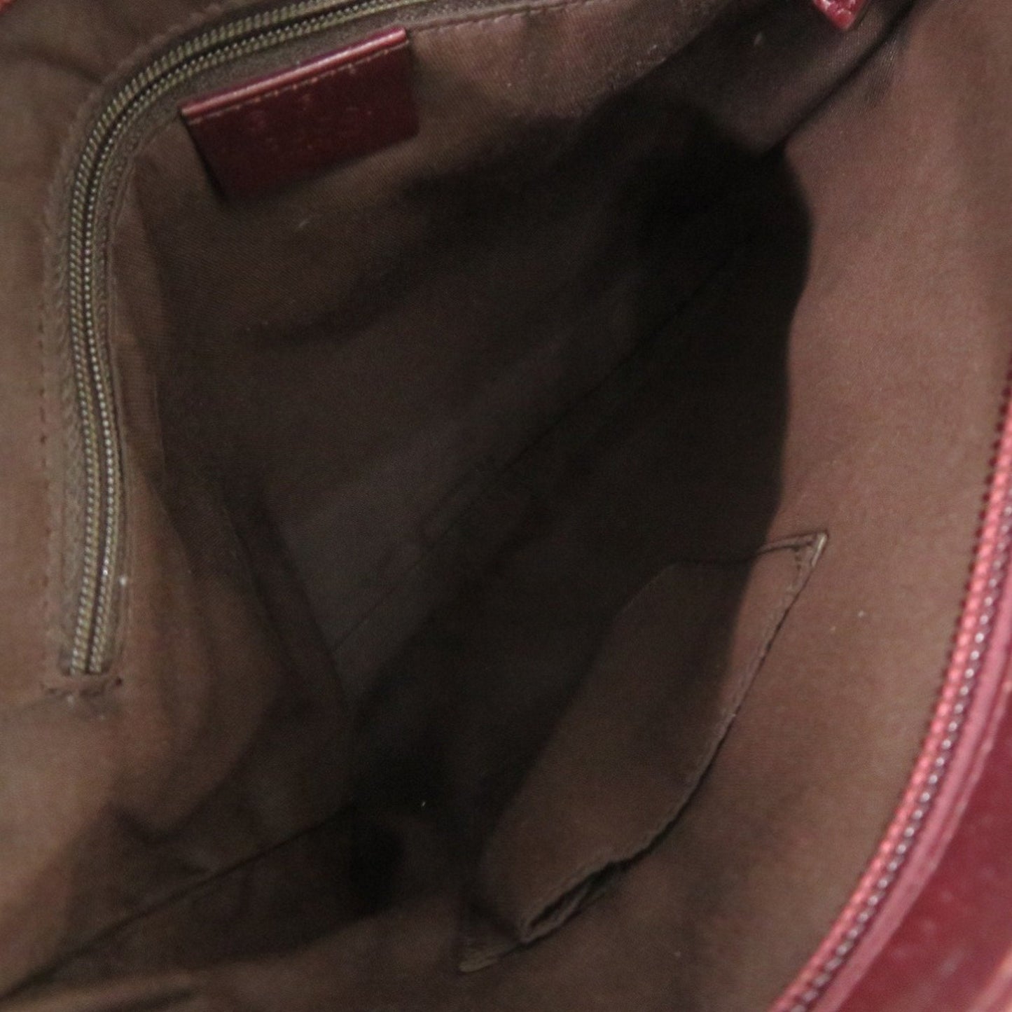 Gucci Bordeaux Pvc Leather Shoulder Bag ( )