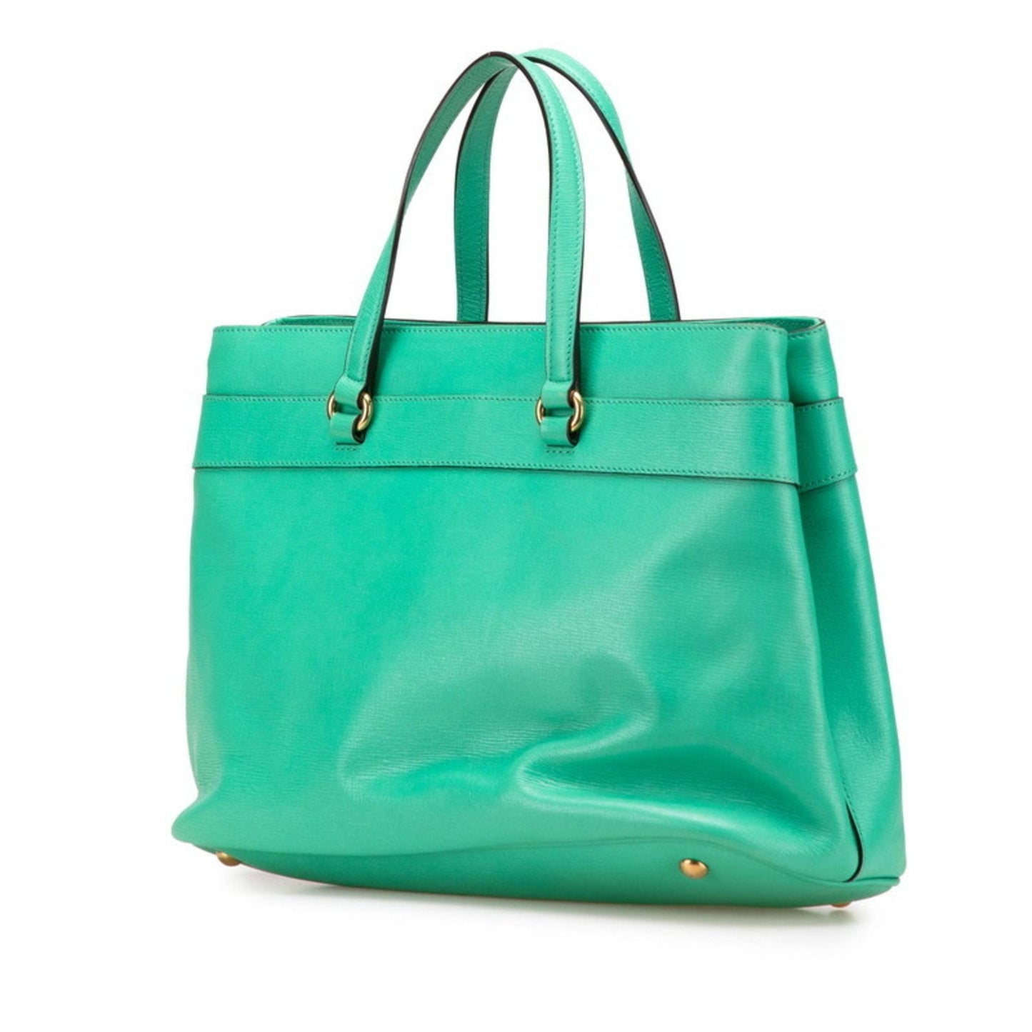 Gucci Green Leather Handbag Shoulder Bag ( )