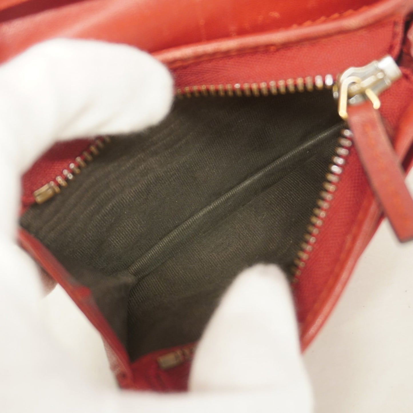 Gucci Brown Red Color Pvc Wallet (Bi-Fold) ( )