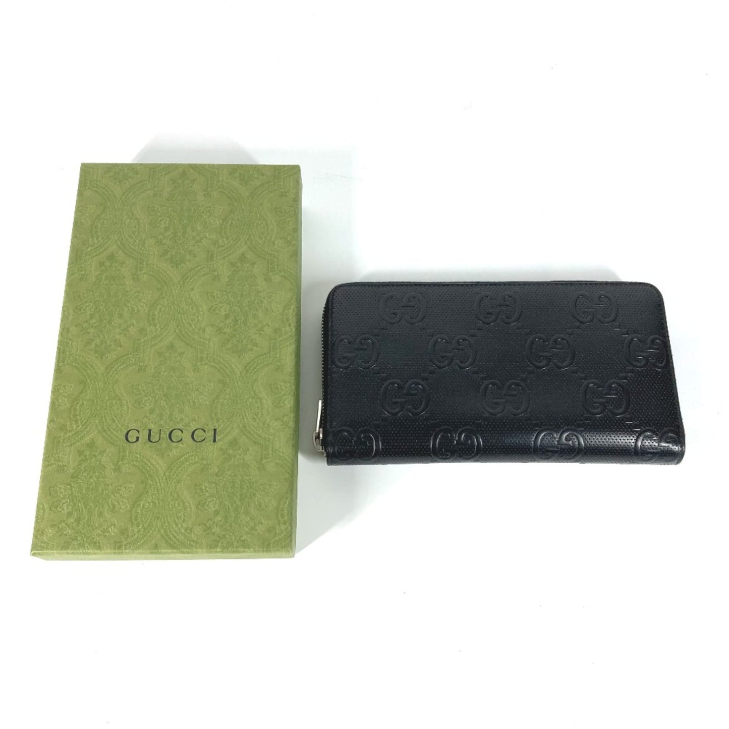 Gucci Black Leather Long Wallet (Bi-Fold) ( )