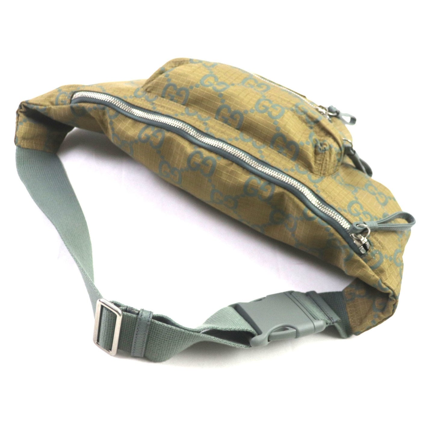 Gucci Khaki Nylon Leather Fanny Pack ( )