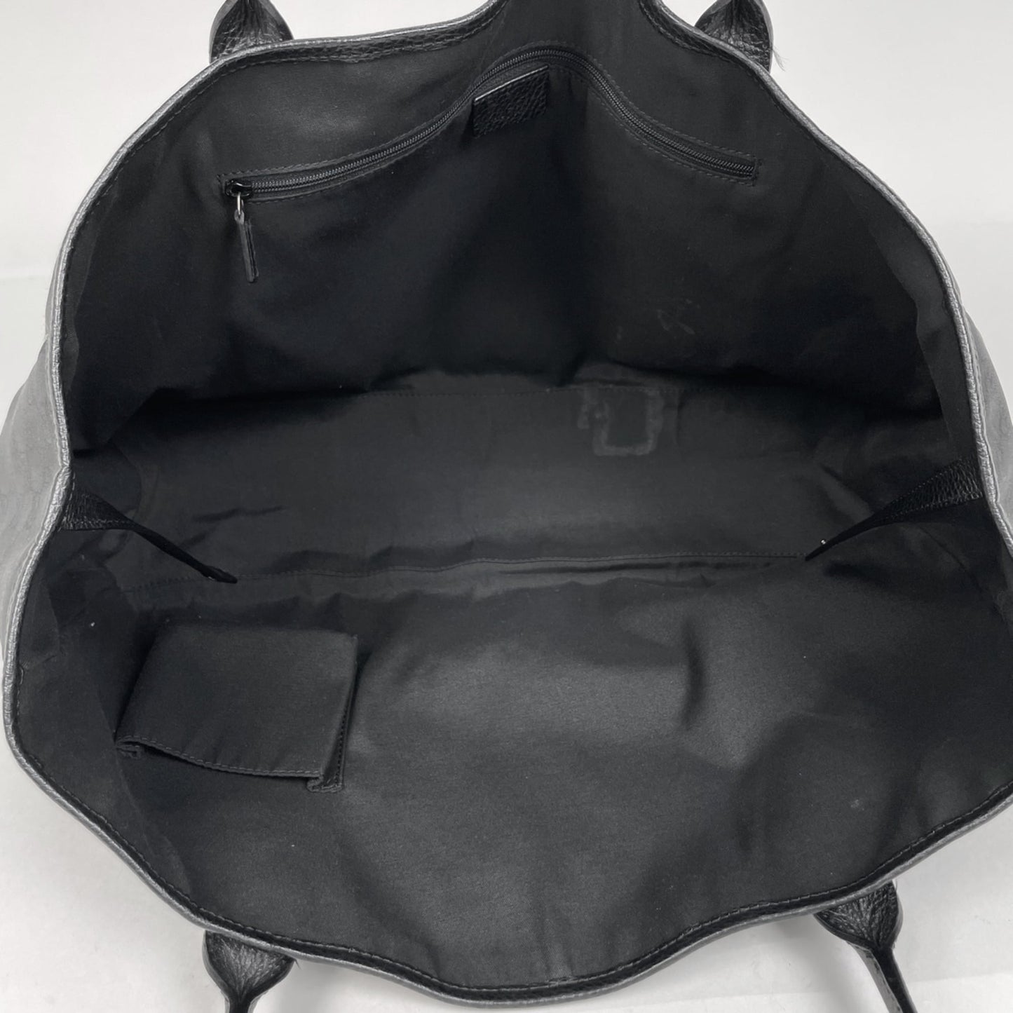 Gucci Sherry Line Black Nylon Leather Shoulder Bag Tote Bag ( )