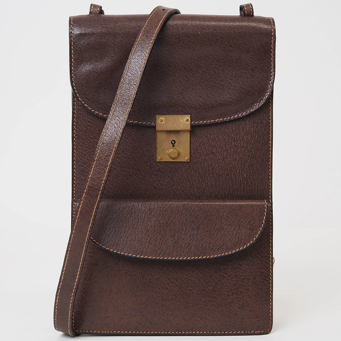 Gucci Brown Leather Shoulder Bag ( )