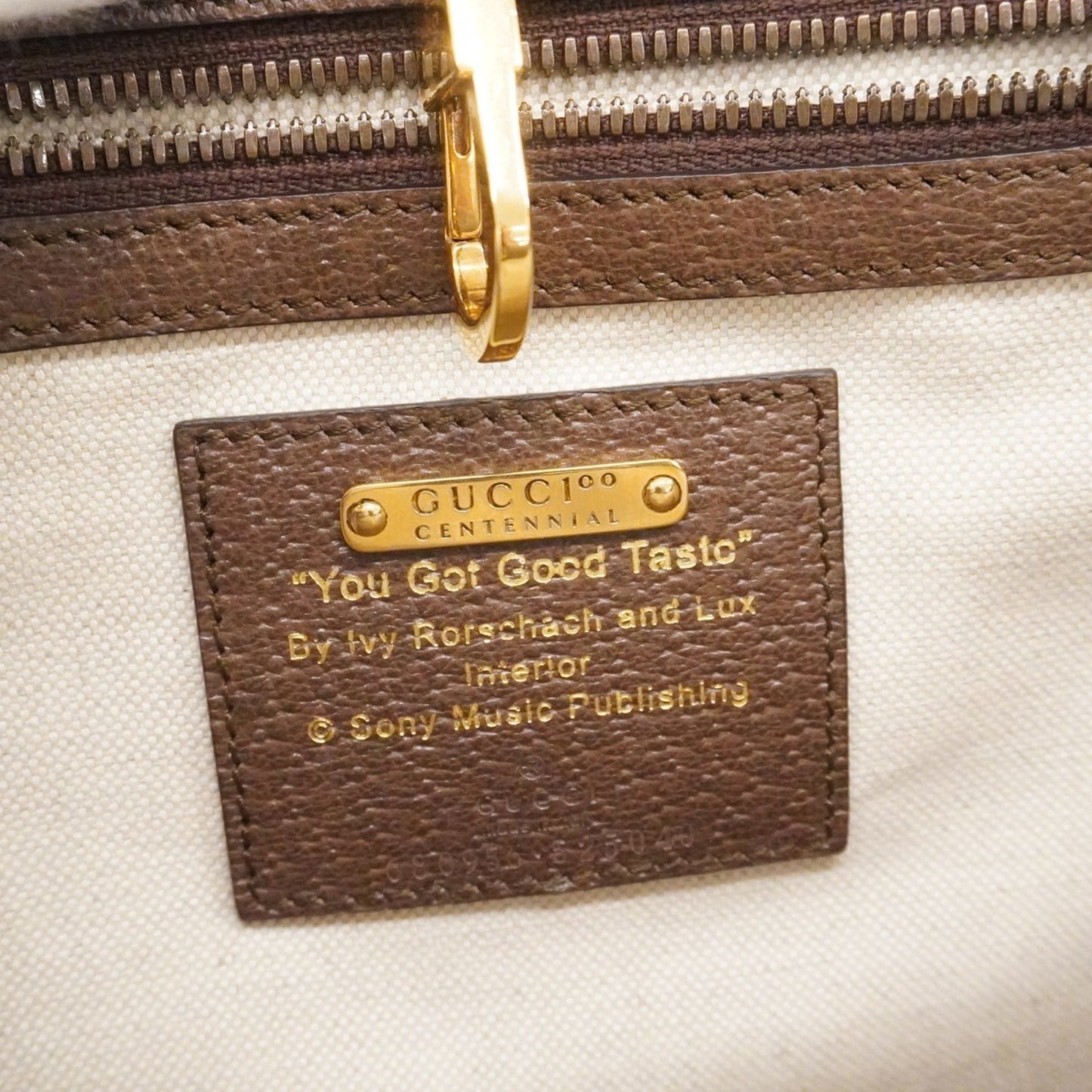 Gucci Brown Leather Tote Bag ( )