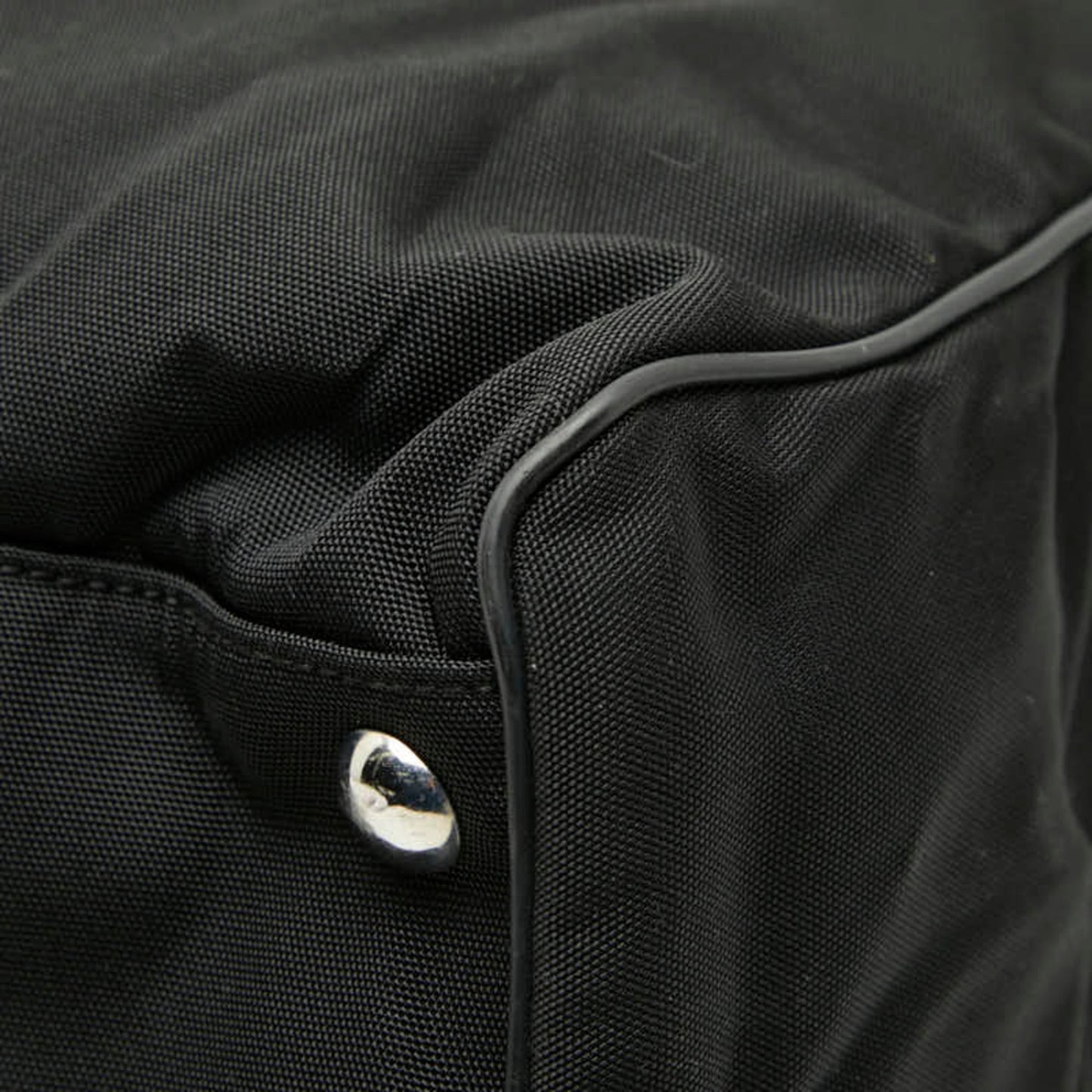 Gucci Black Nylon Leather Tote Bag ( )