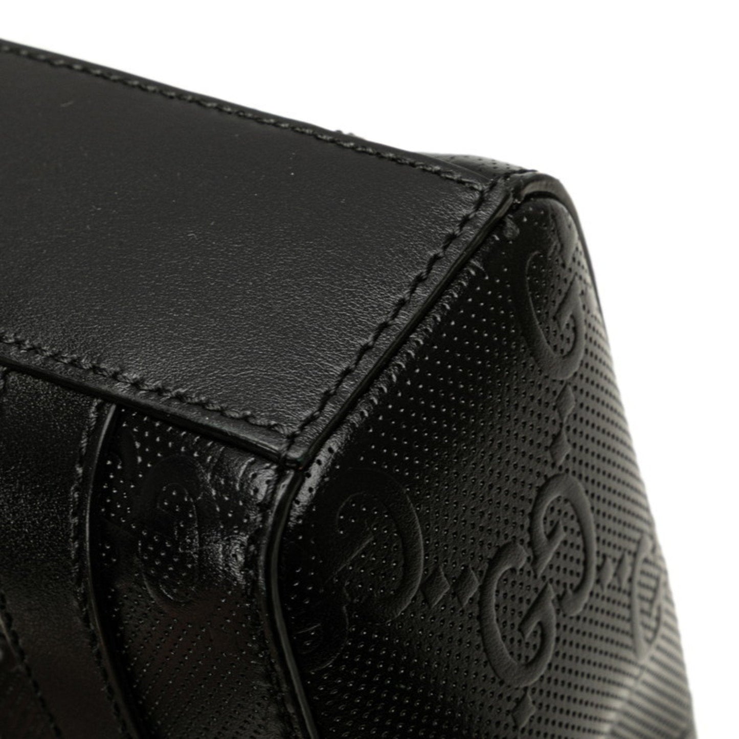 Gucci Black Leather Handbag Shoulder Bag ( )