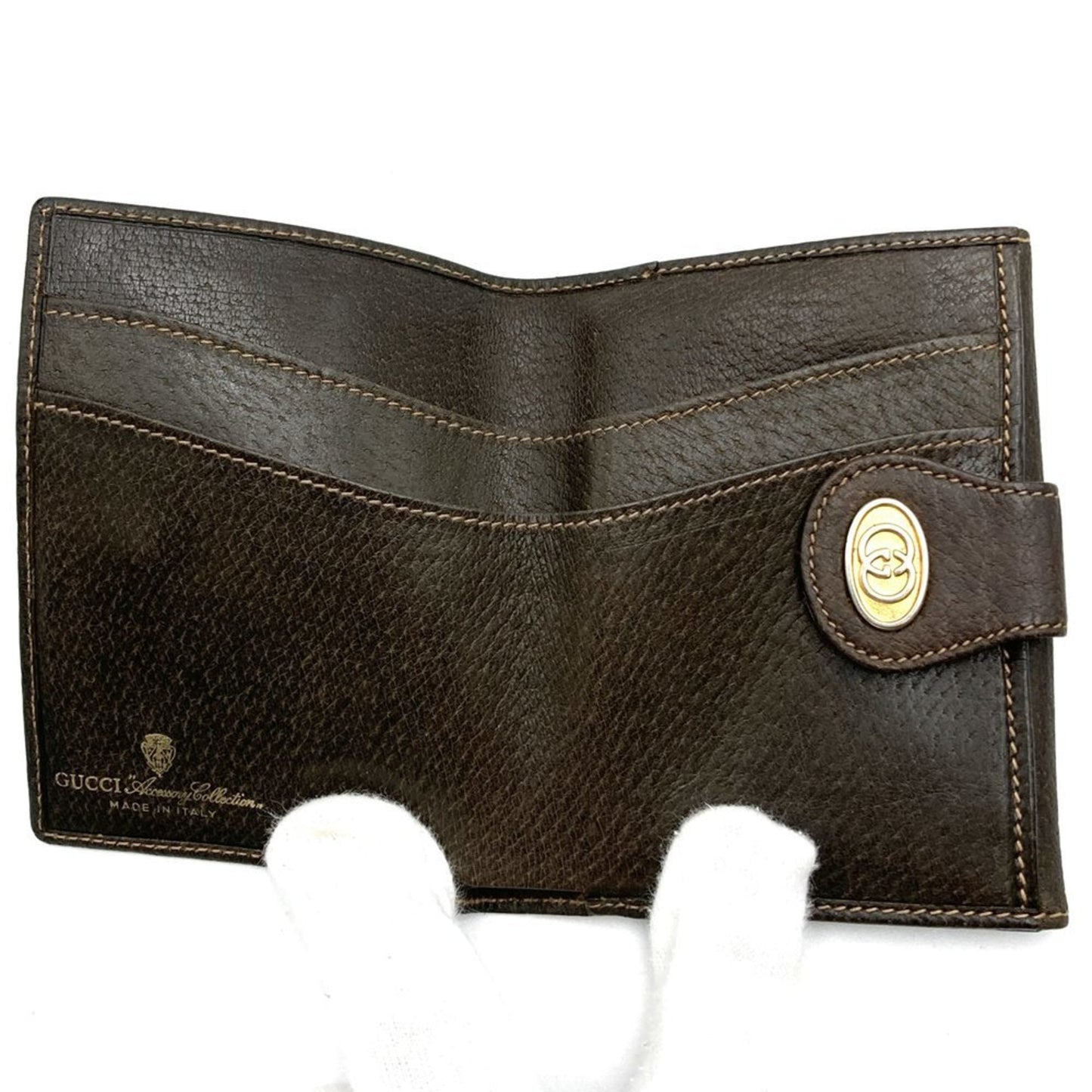 Gucci Brown Gg Supreme Leather Wallet (Bi-Fold) ( )