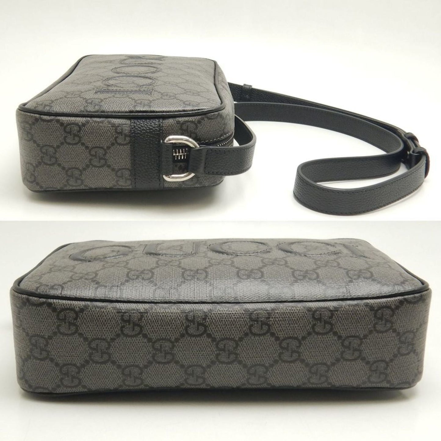 Gucci Black Gg Supreme Canvas Shoulder Bag ( )