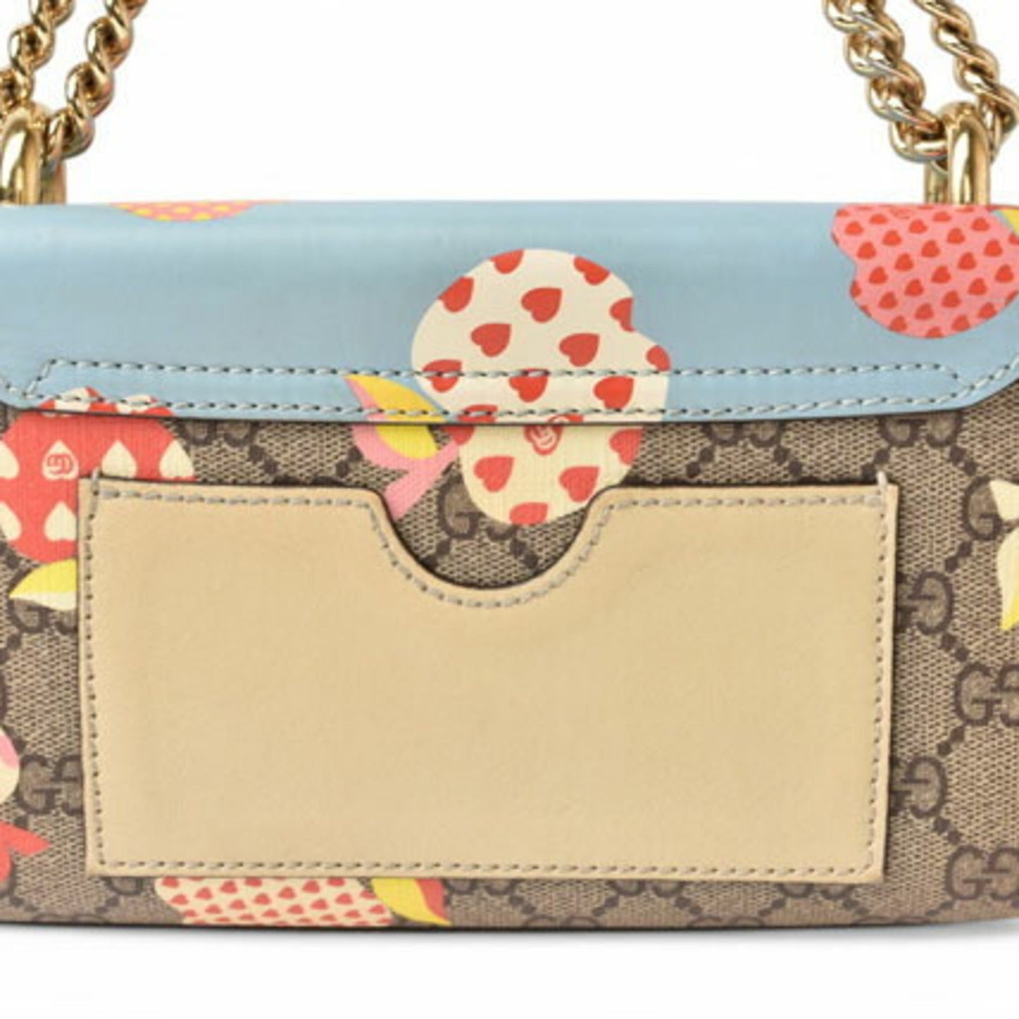 Gucci Beige Blue Brown Gg Supreme Shoulder Bag ( )