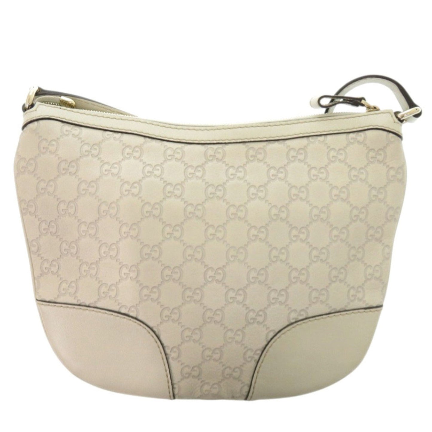Gucci Guccissima Ivory Leather Shoulder Bag ( )