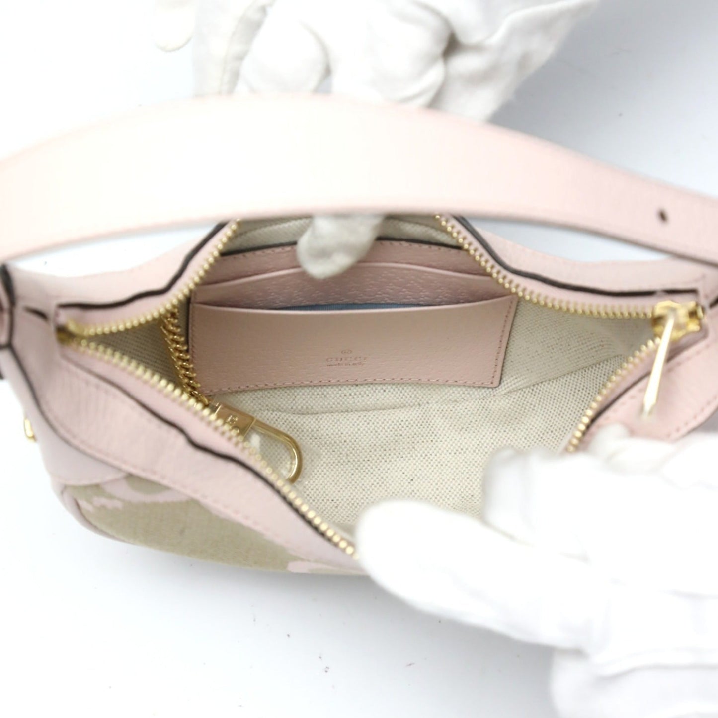 Gucci Pink Gg Canvas Handbag ( )