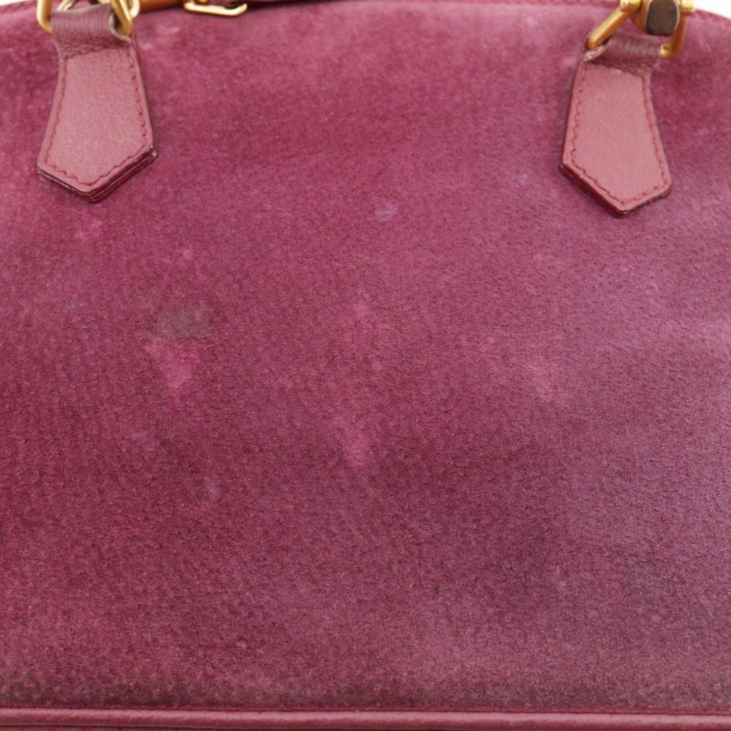 Gucci Purple Suede Handbag ( )