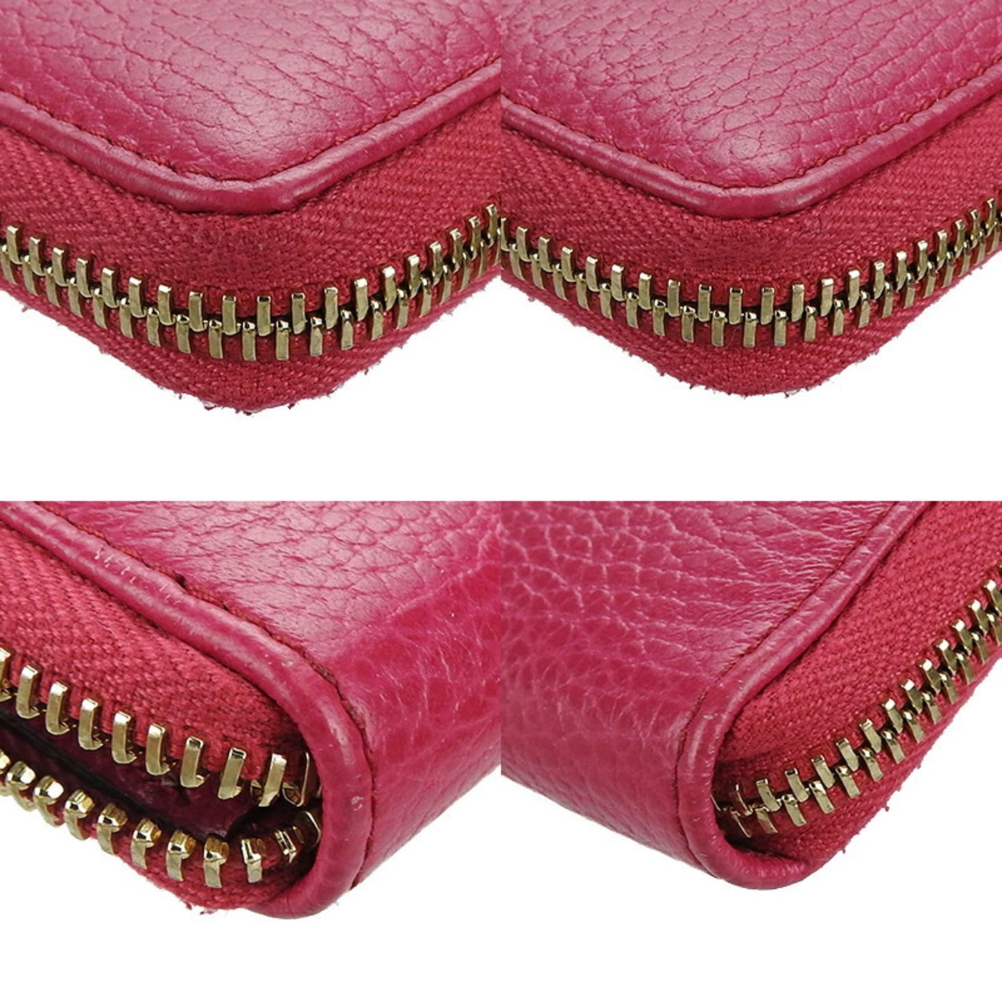 Gucci Pink Leather Coin Purse/Coin Case ( )