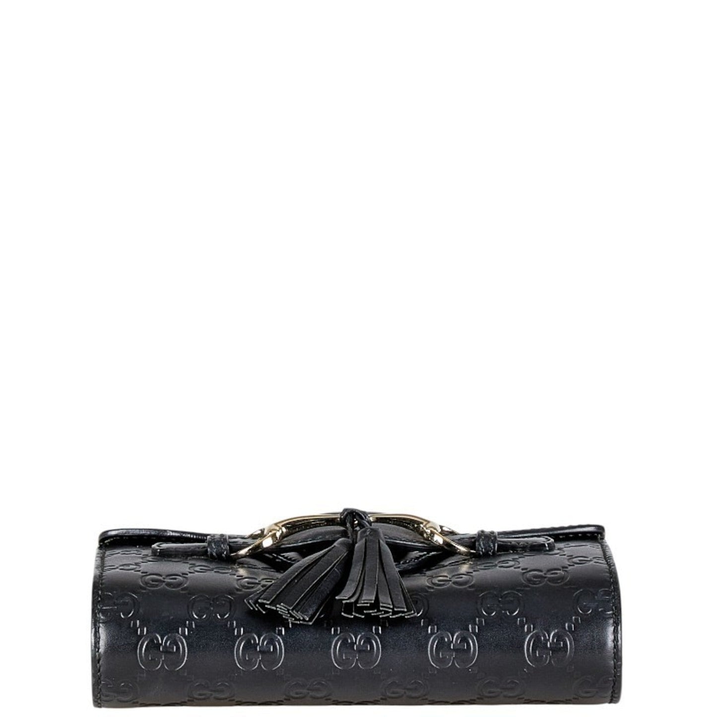 Gucci Horsebit Black Leather Shoulder Bag ( )