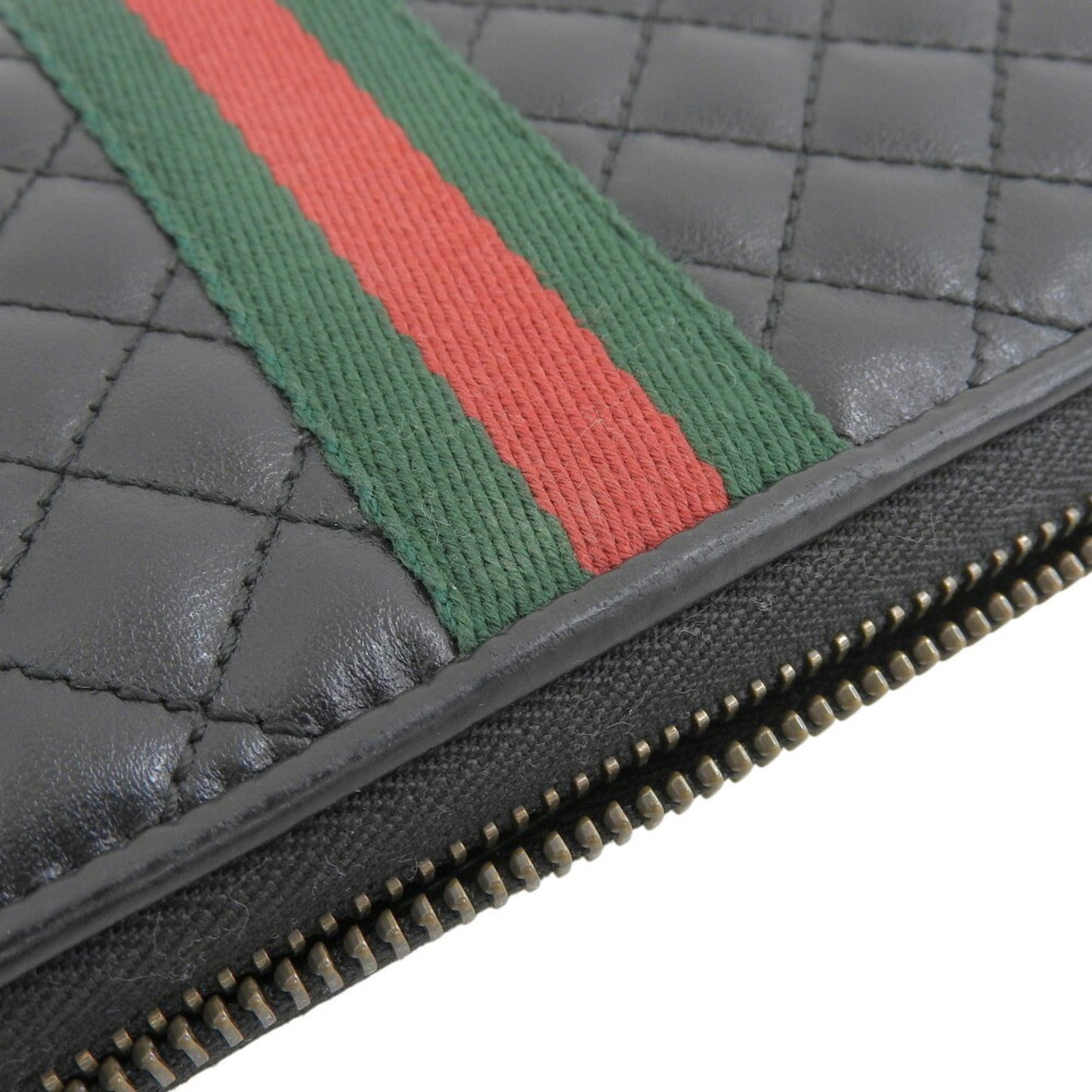 Gucci Black Leather Long Wallet (Bi-Fold) ( )