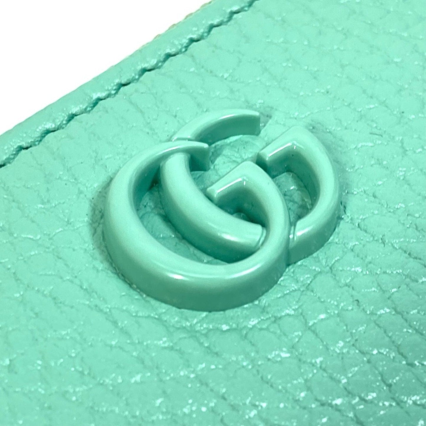 Gucci Green Leather Coin Purse/Coin Case ( )