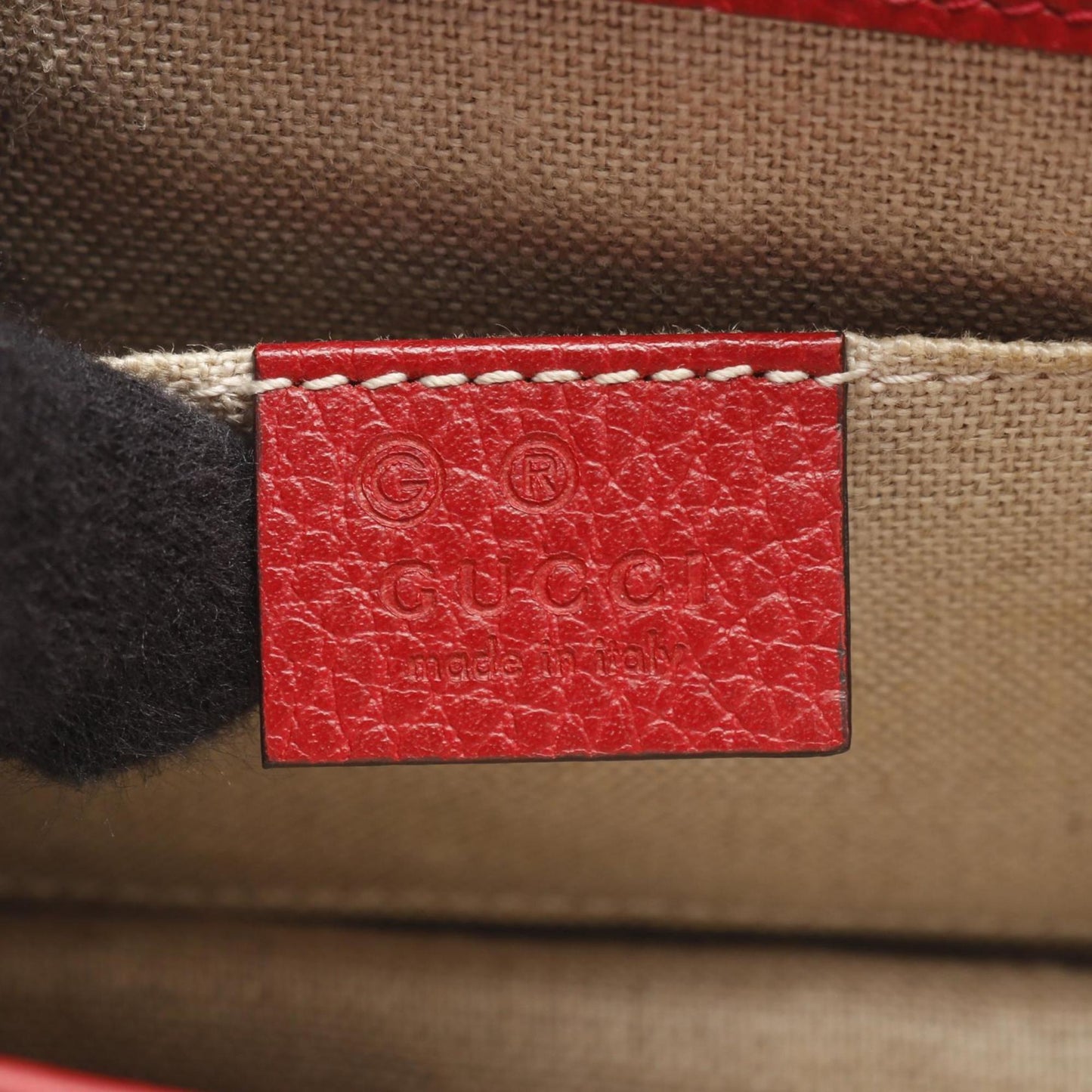 Gucci Red Color Leather Shoulder Bag ( )