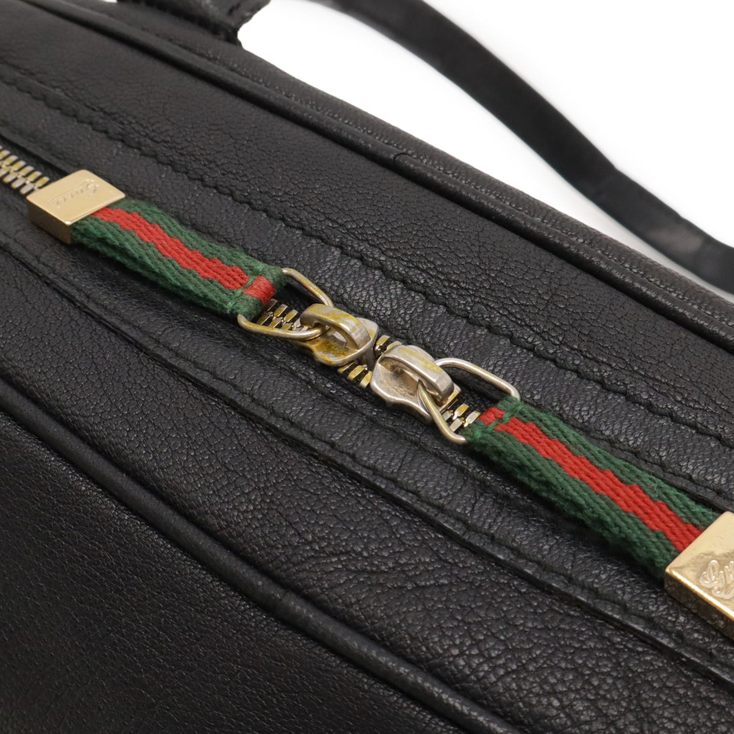Gucci Black Leather Shoulder Bag ( )