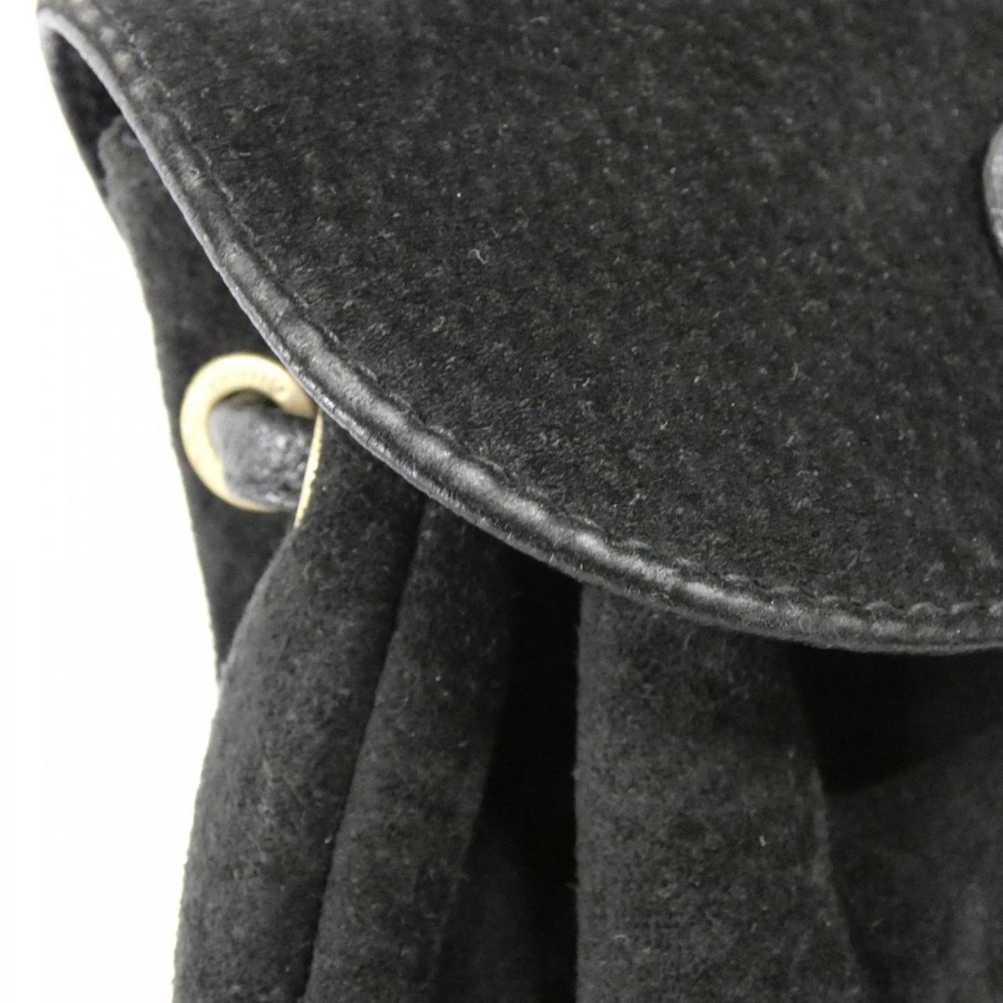 Gucci Black Suede Leather Backpack ( )