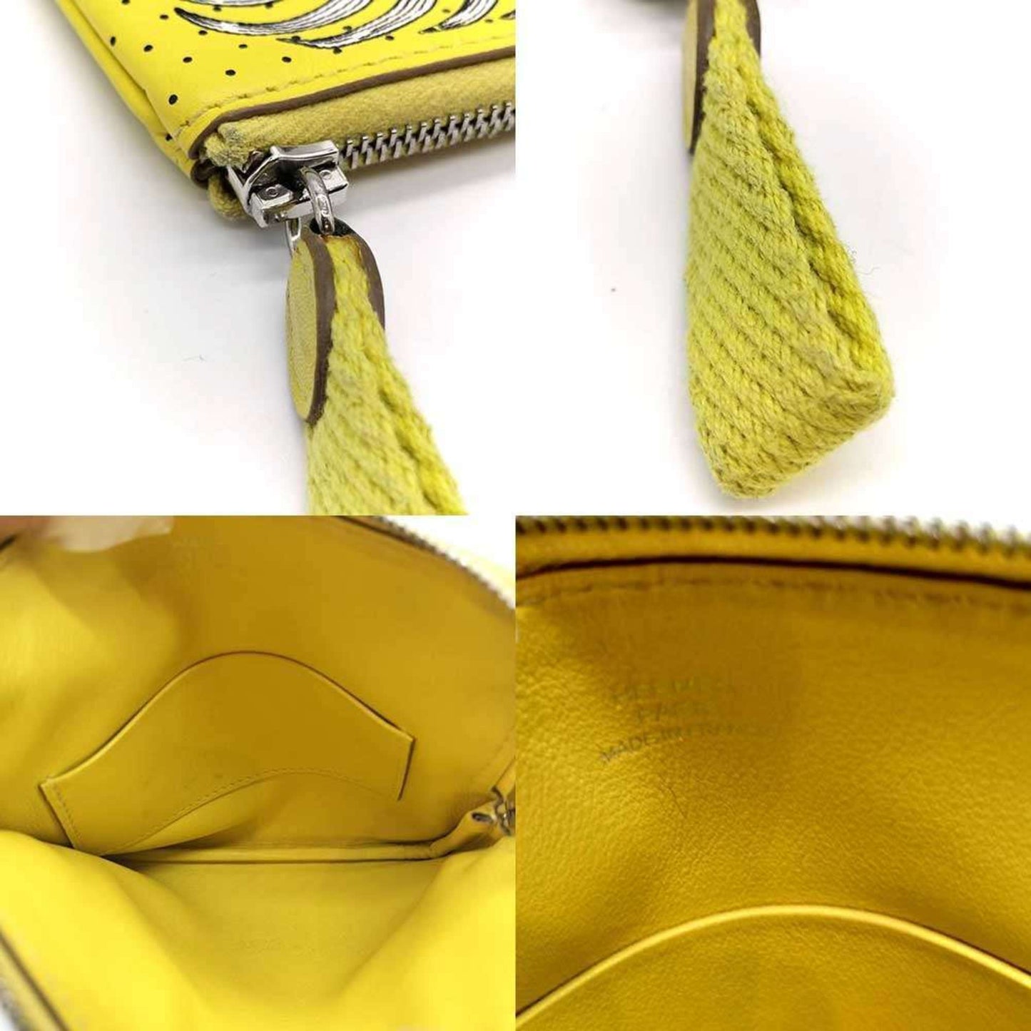 Hermes Yellow Swift Leather Pouch ( )