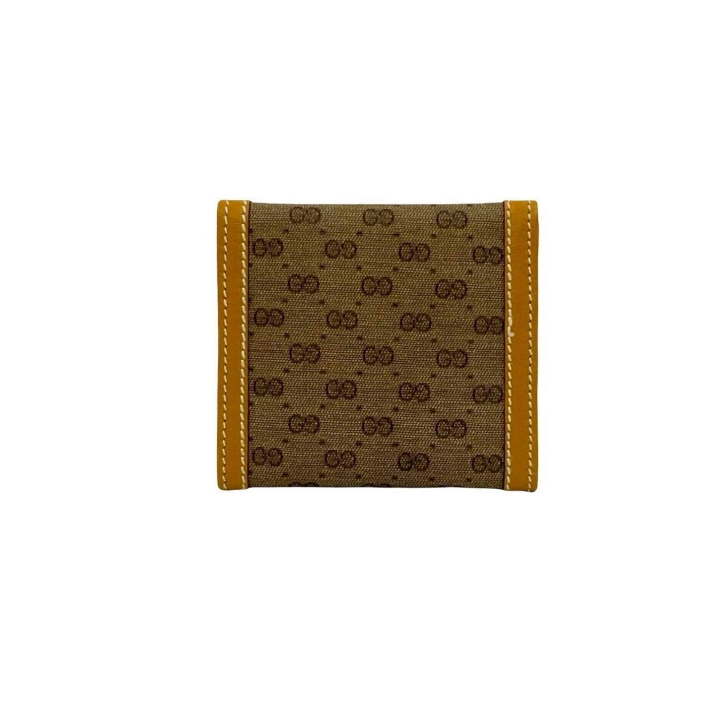 Gucci Brown Leather Pvc Coin Purse/Coin Case ( )