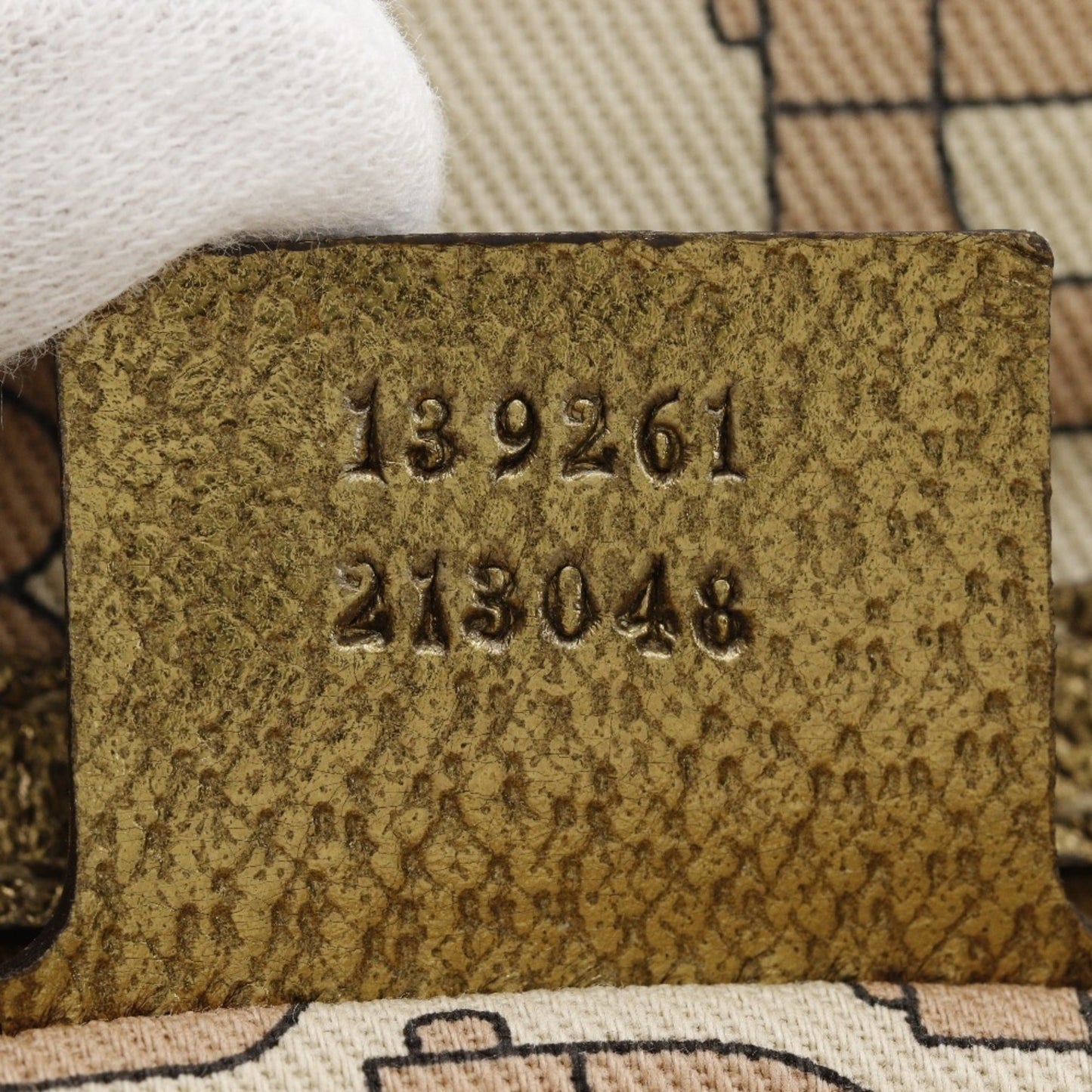 Gucci Brown Gg Canvas Leather Handbag ( )
