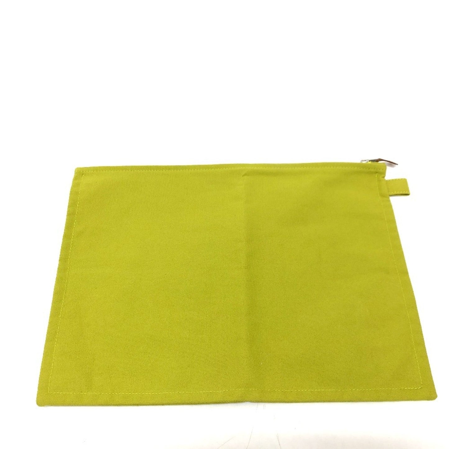 Hermes Green Canvas Pouch ( )