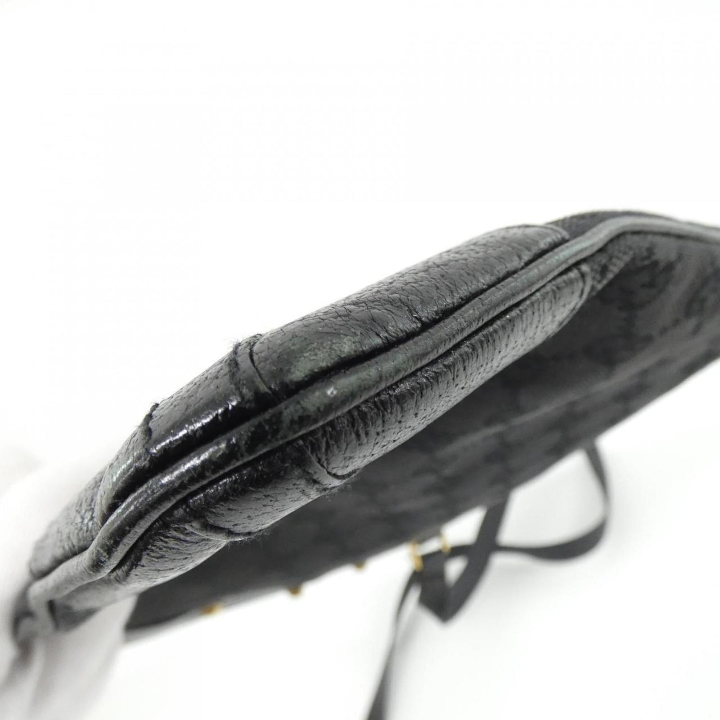 Gucci Black Gg Canvas Shoulder Bag ( )