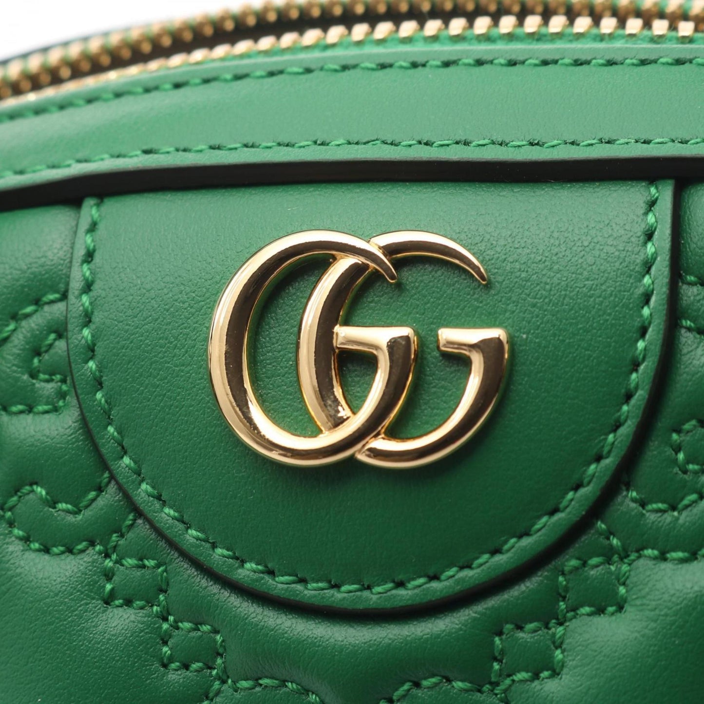 Gucci Green Leather Handbag ( )