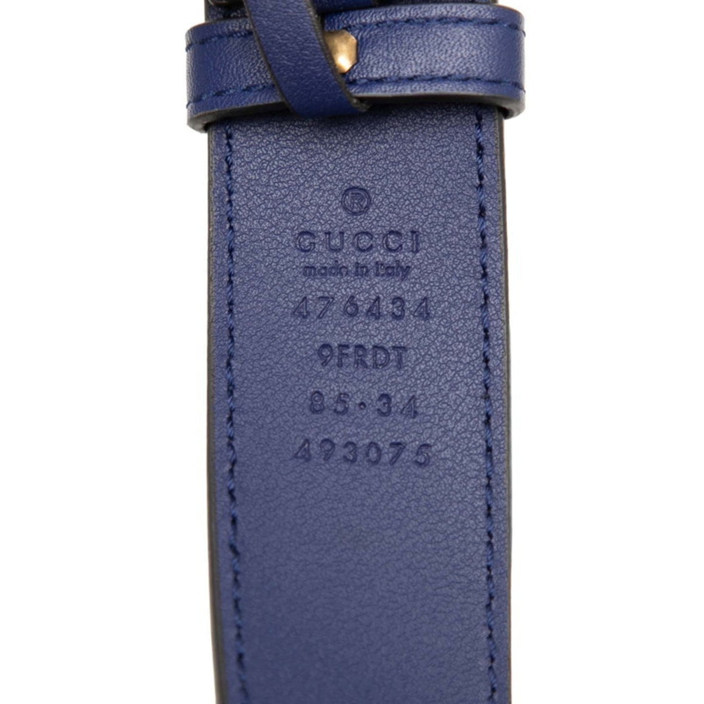 Gucci Gg Marmont Blue Leather Sling Bag ( )