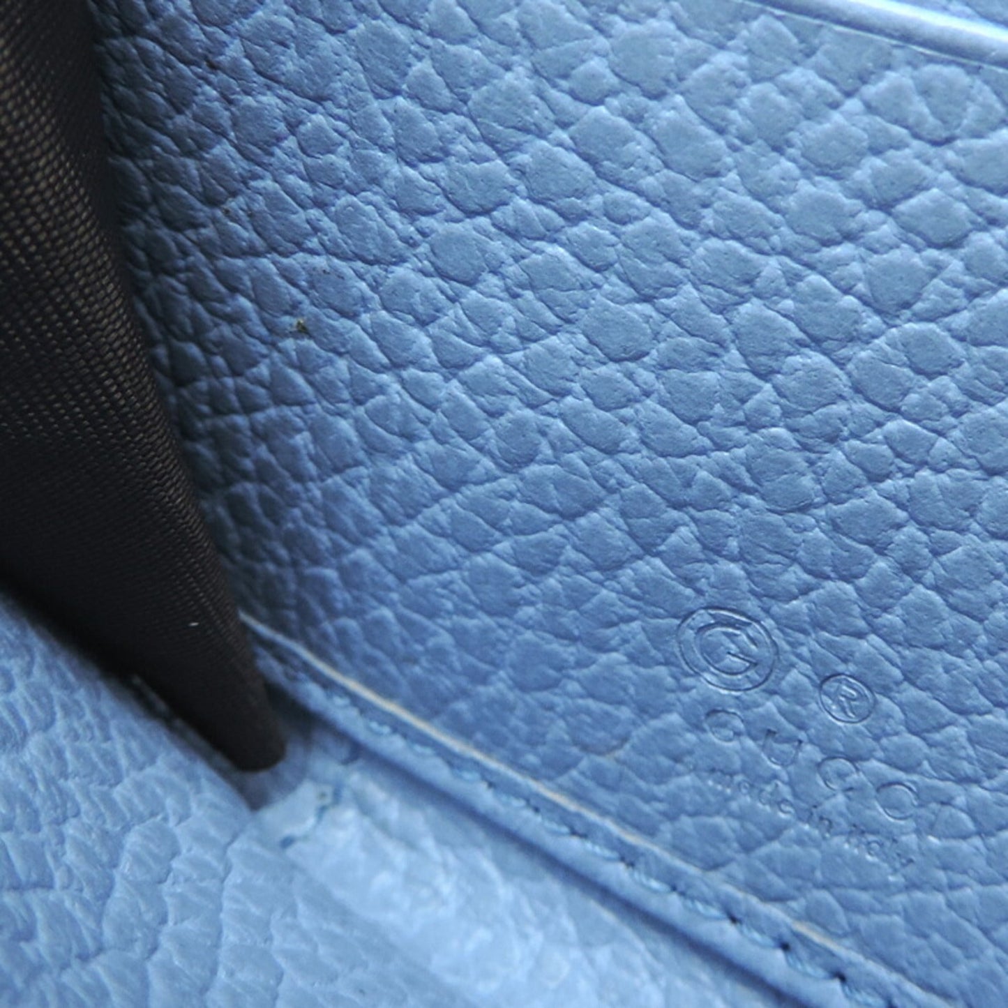 Gucci Sky Blue Leather Long Wallet (Bi-Fold) ( )