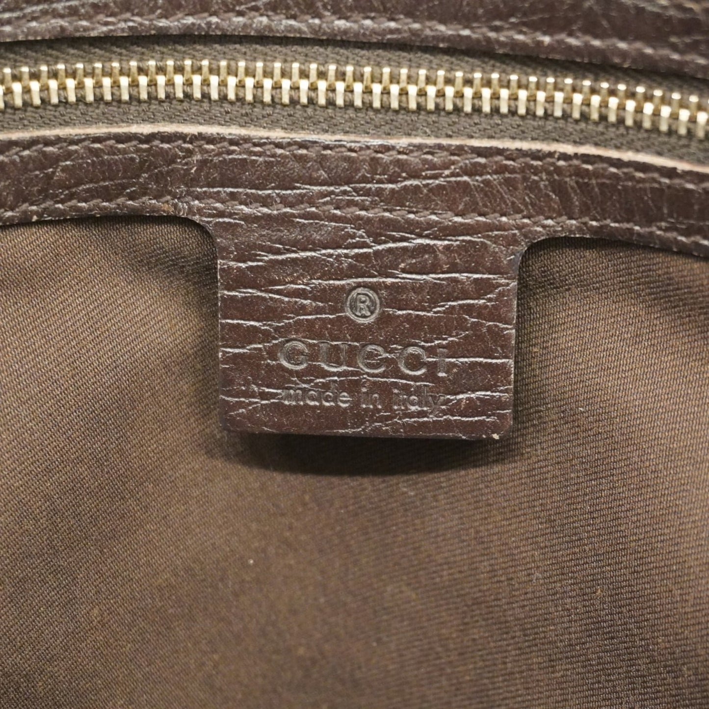 Gucci Brown Canvas Tote Bag ( )
