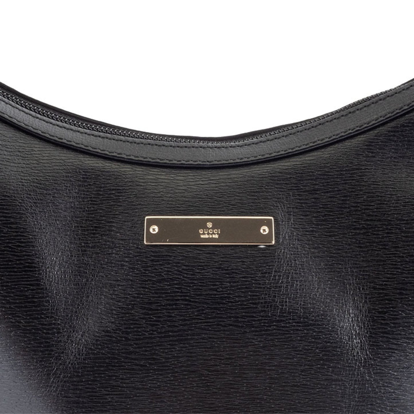 Gucci Black Leather Tote Bag ( )