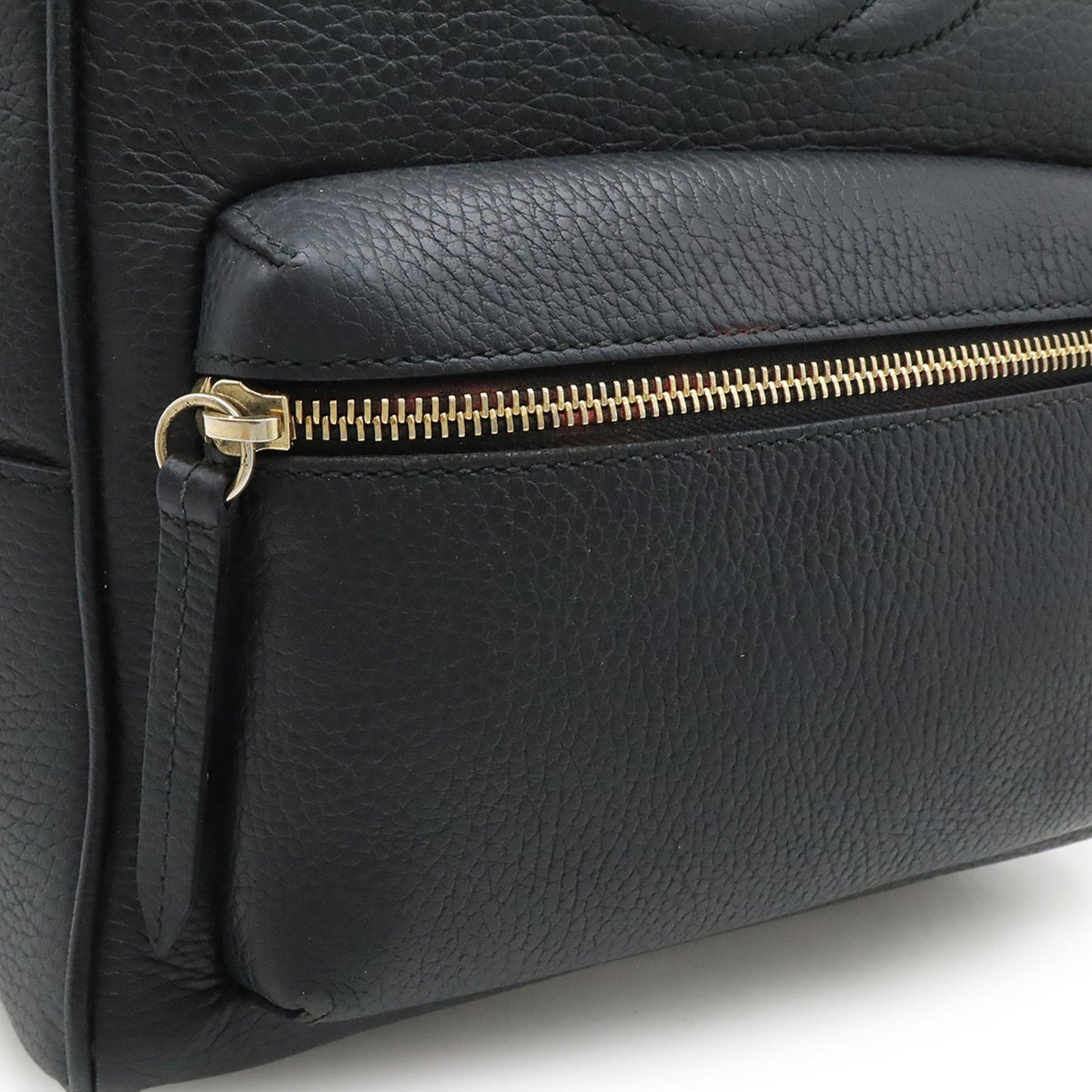 Gucci Soho Black Yellow Leather Backpack ( )