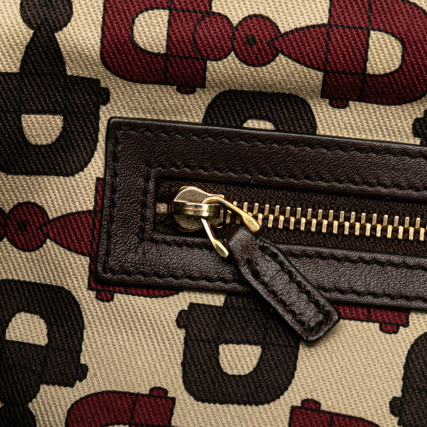 Gucci Hysteria Brown Leather Handbag Tote Bag ( )