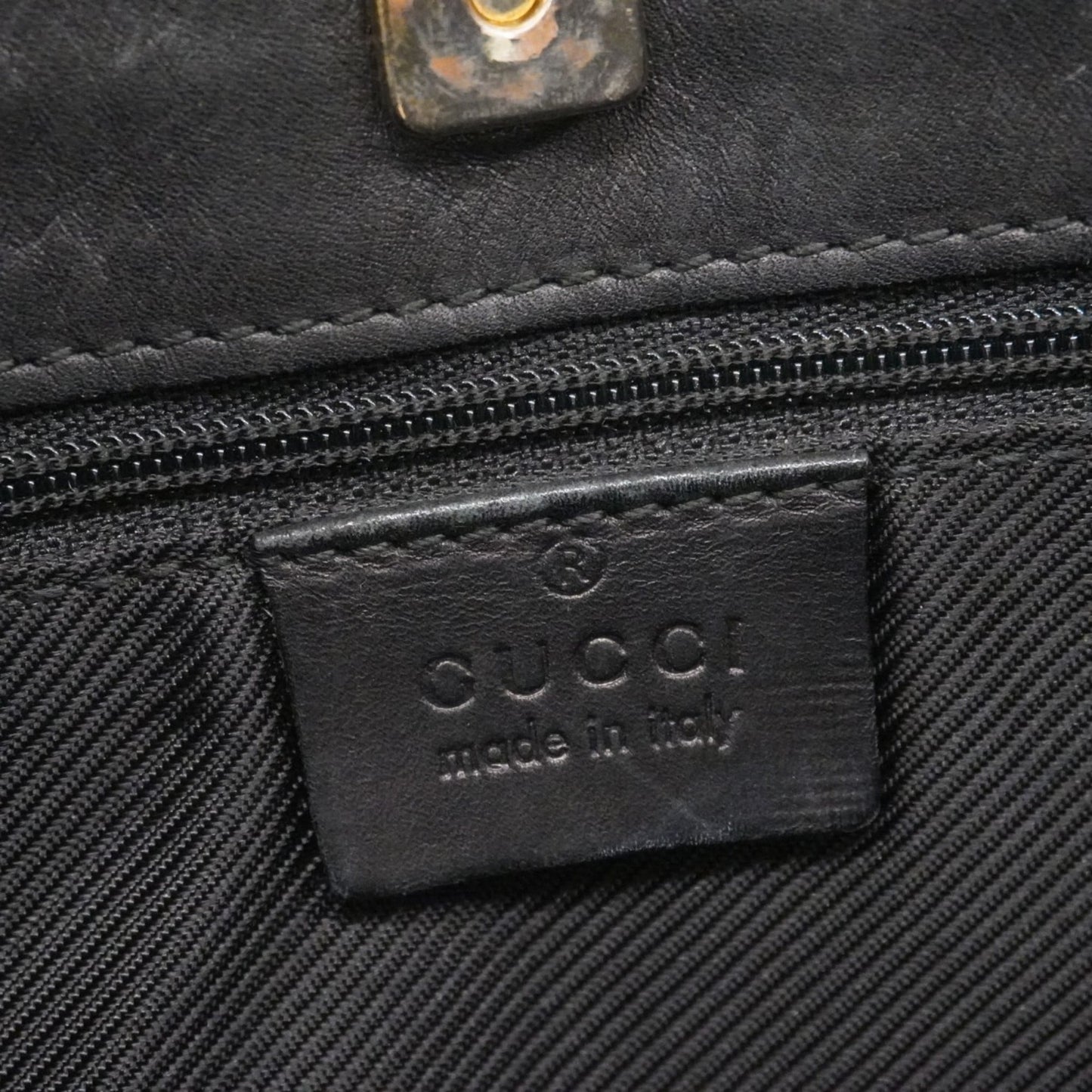 Gucci Black Canvas Shoulder Bag ( )