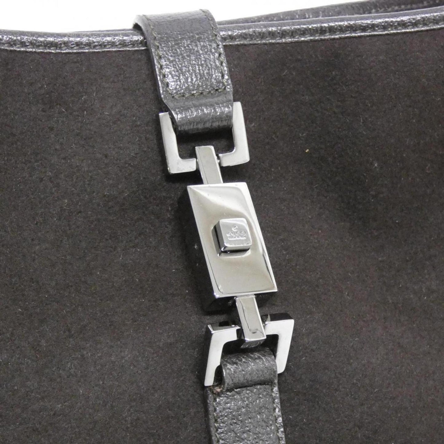 Gucci Brown Felt Shoulder Bag ( )