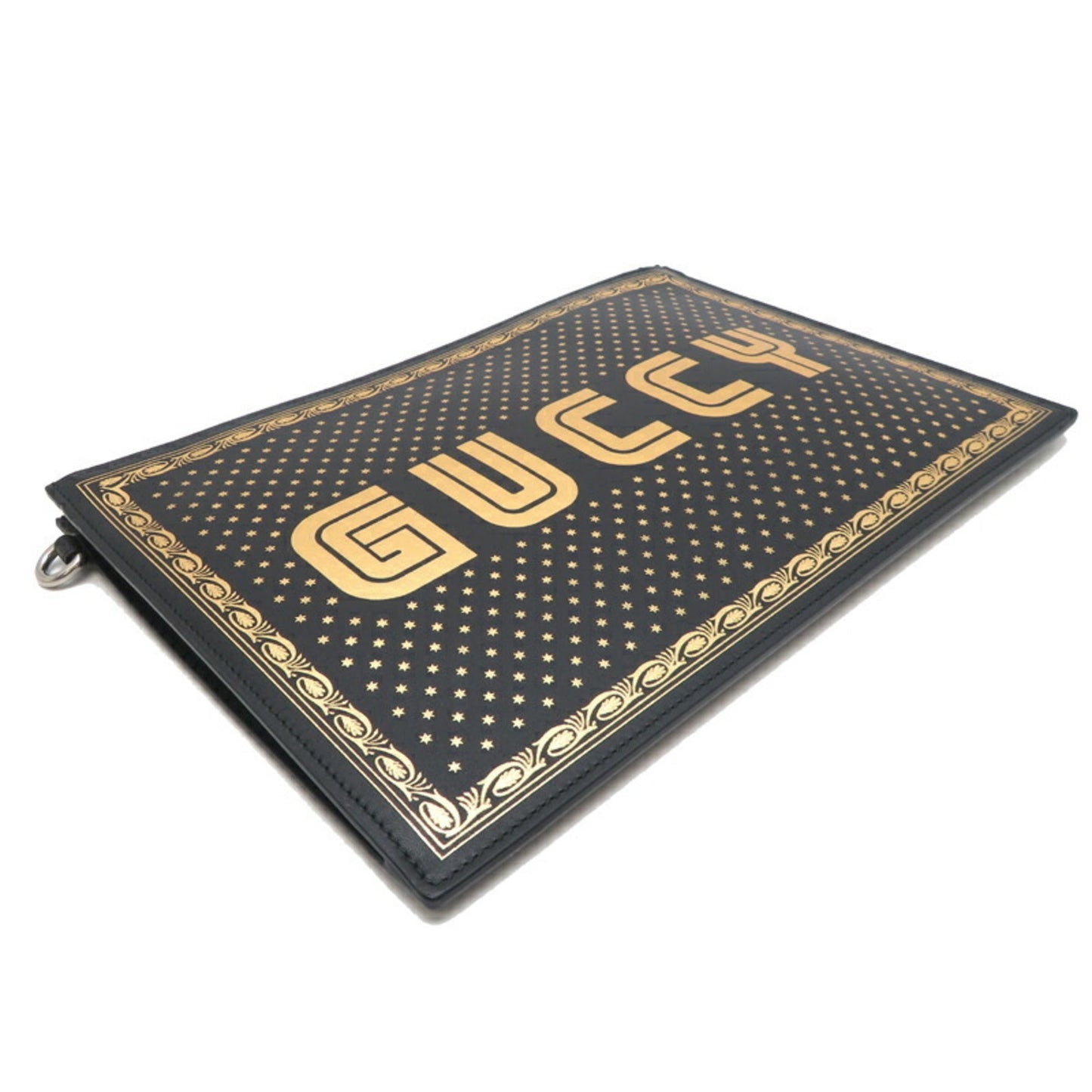 Gucci Black Leather Clutch Bag ( )