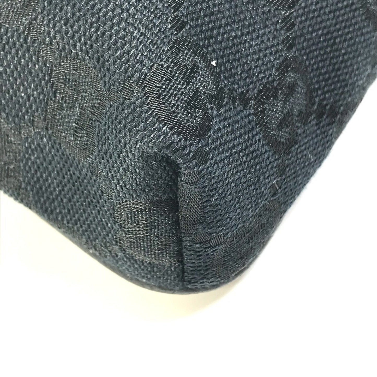 Gucci Black Gg Canvas Leather Fanny Pack ( )