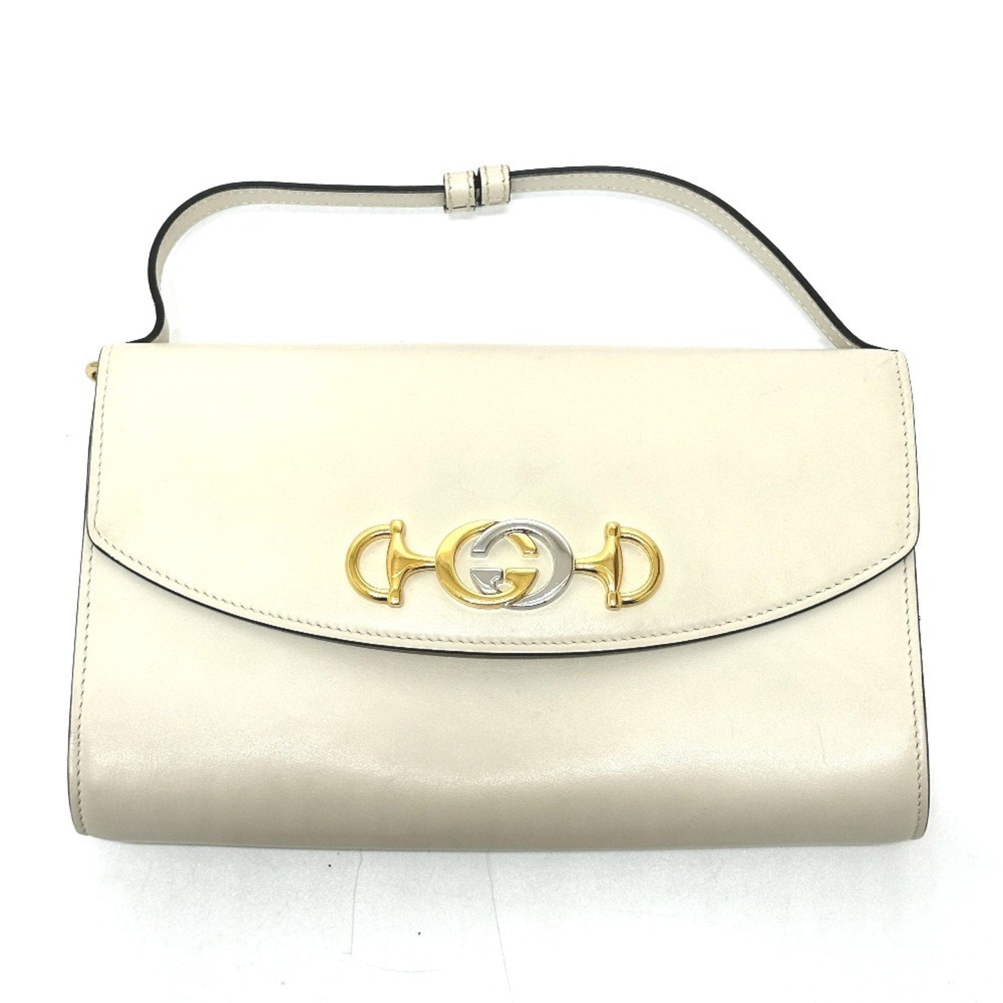 Gucci Off-White Leather Shoulder Bag ( )