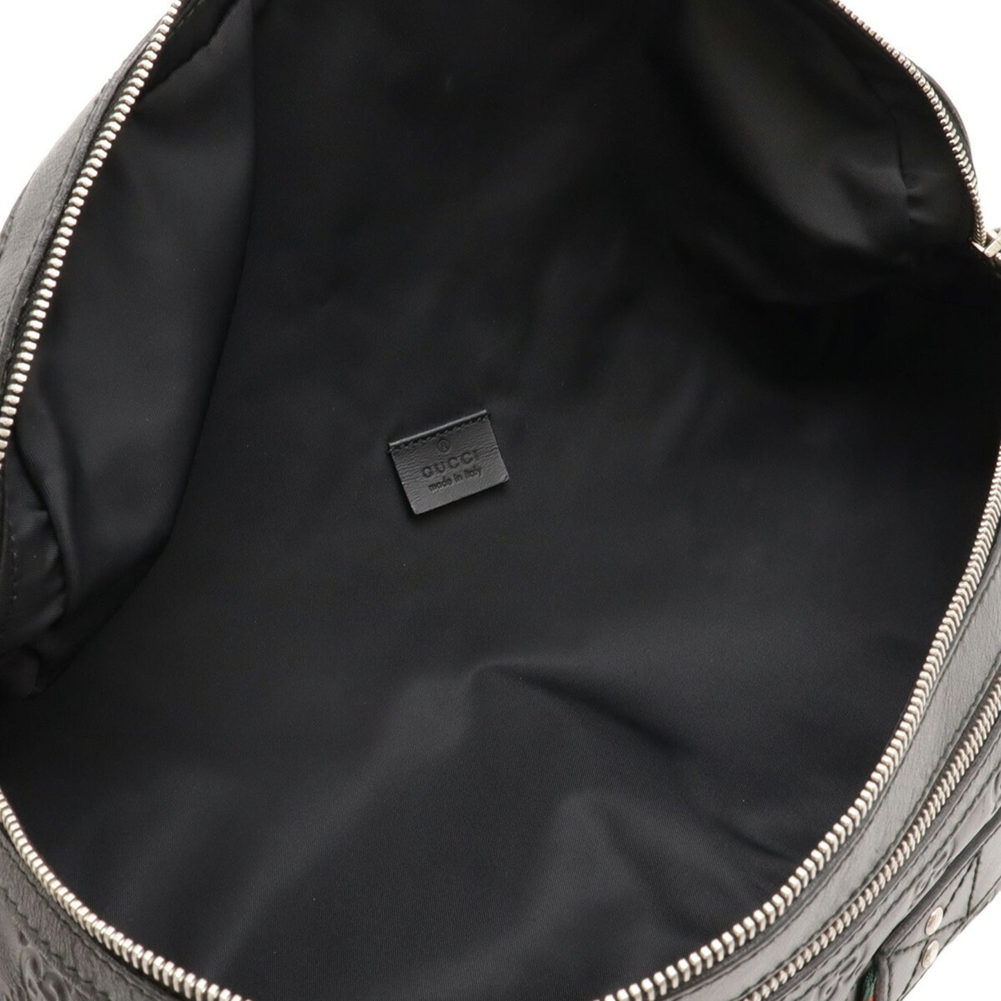 Gucci Black Rubber Leather Fanny Pack ( )