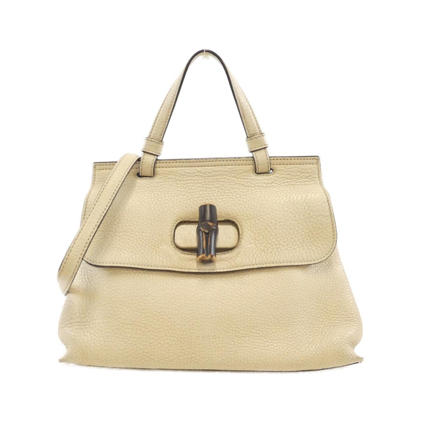 Gucci Off-White Leather Handbag ( )
