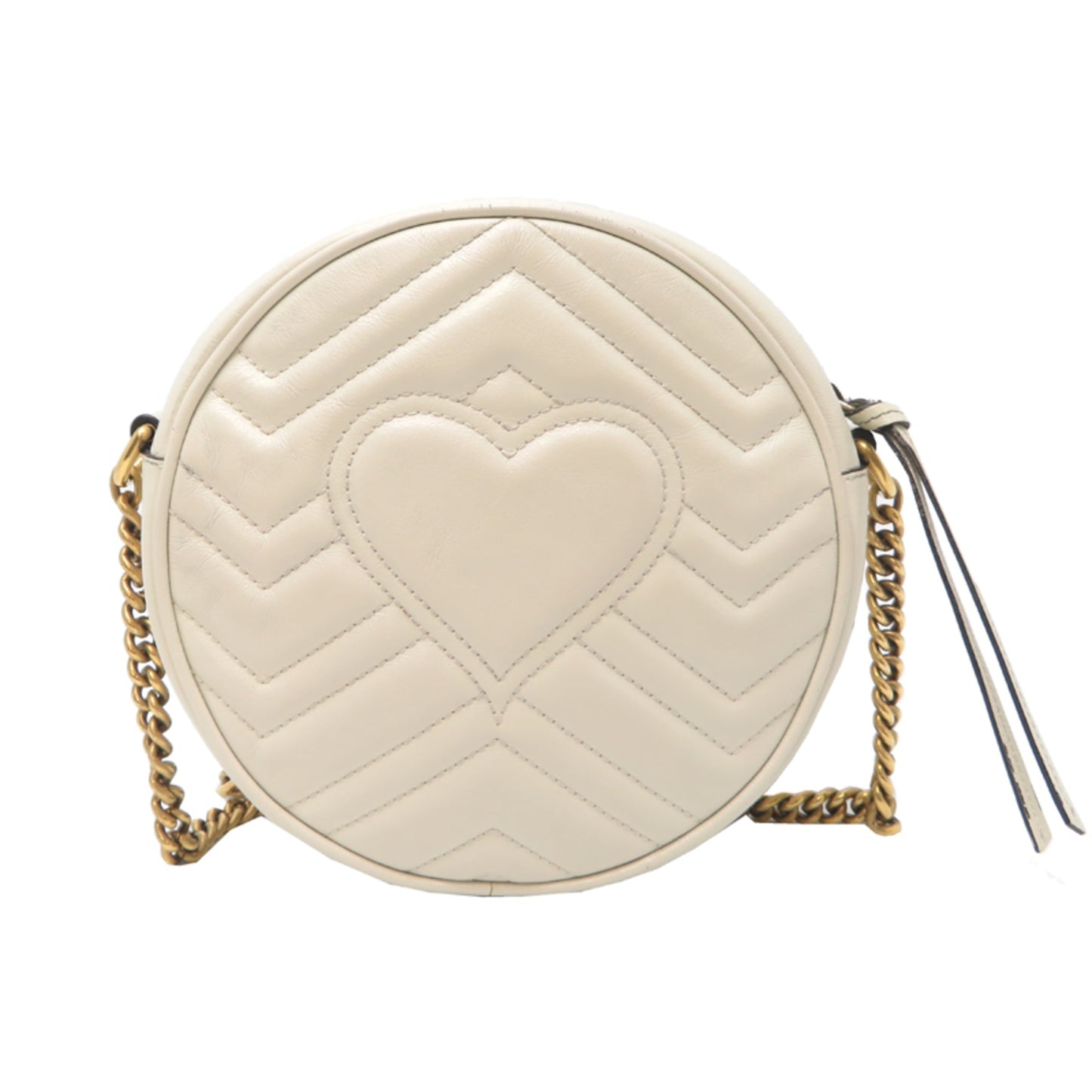 Gucci Ivory Leather Shoulder Bag ( )