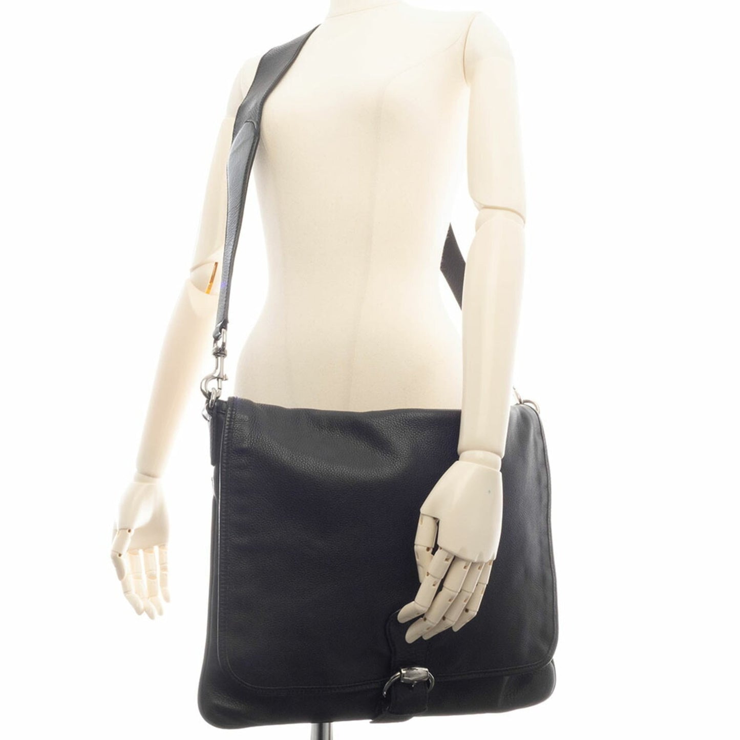 Gucci Black Leather Shoulder Bag ( )