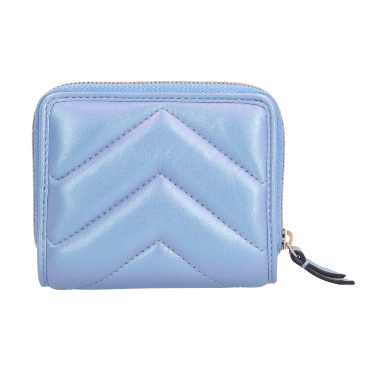 Gucci Blue Quilting Patent Leather Wallet (Bi-Fold) ( )