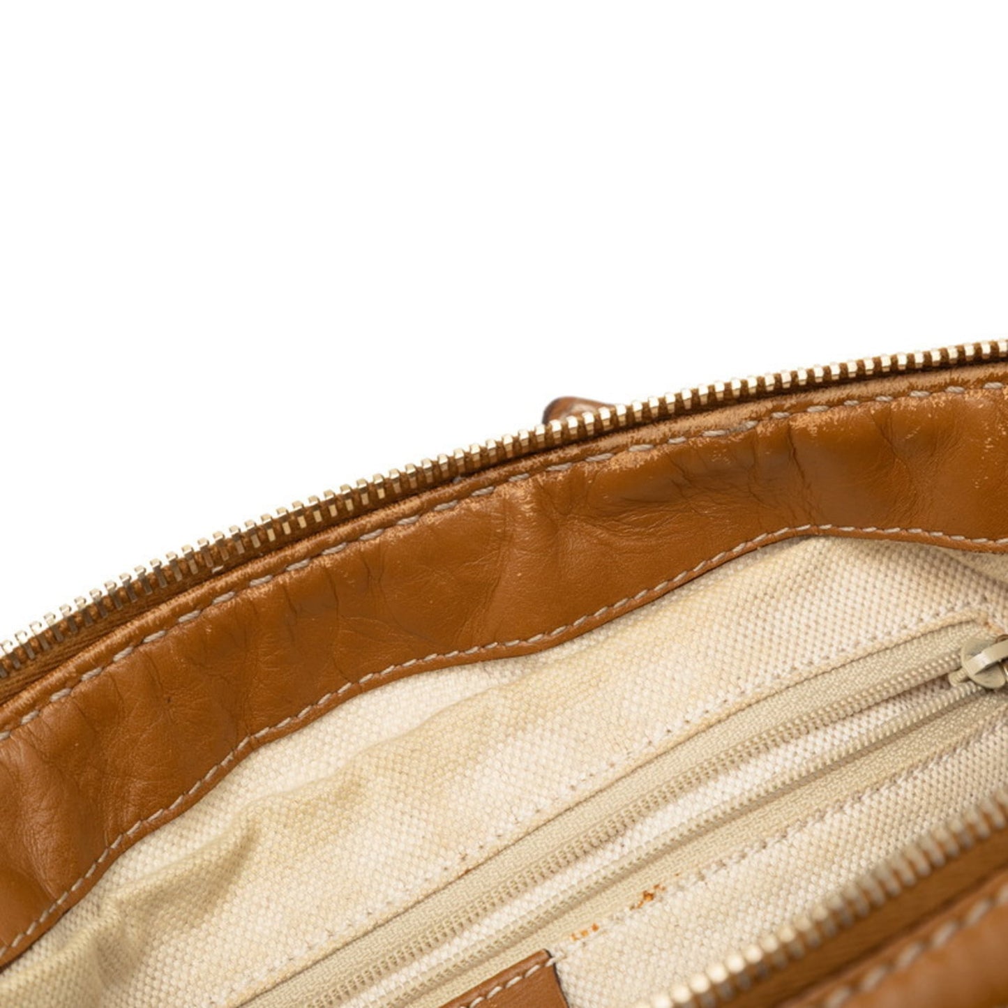Gucci Beige Canvas Leather Handbag Shoulder Bag ( )
