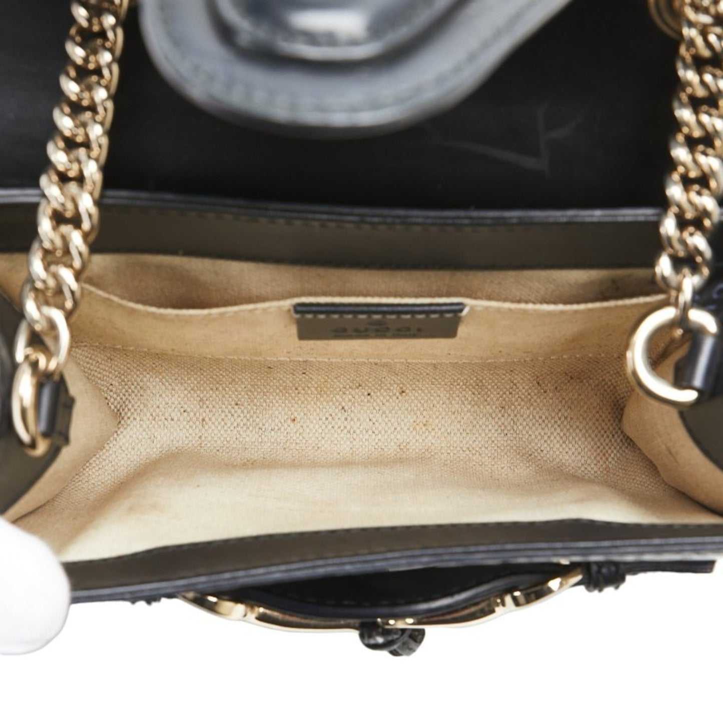 Gucci Horsebit Black Leather Shoulder Bag ( )